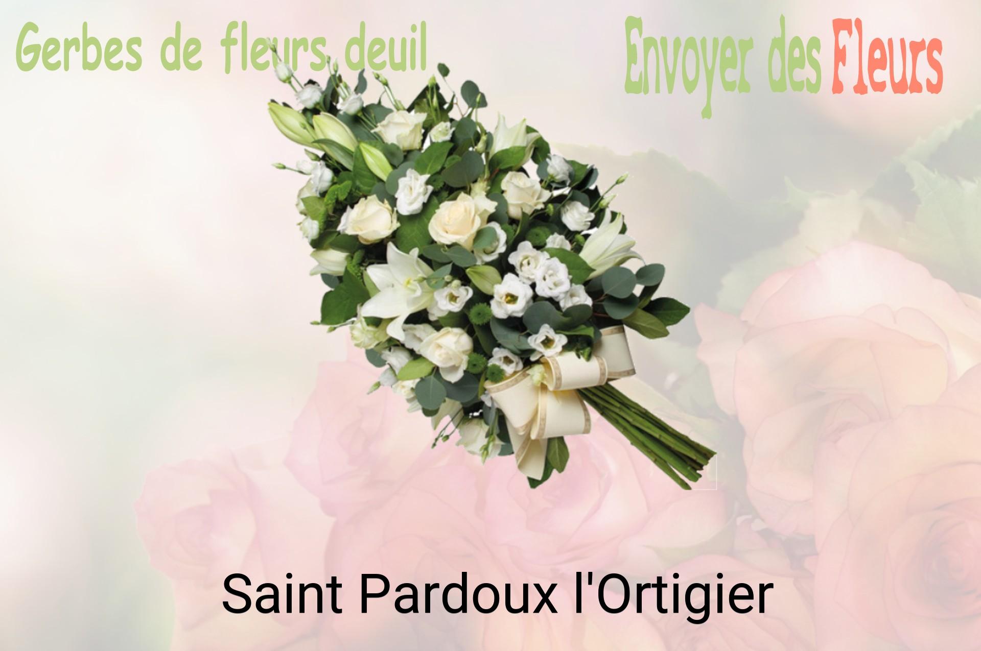 Gerbe de fleurs de deuil livrée à Saint-Pardoux-l'Ortigier